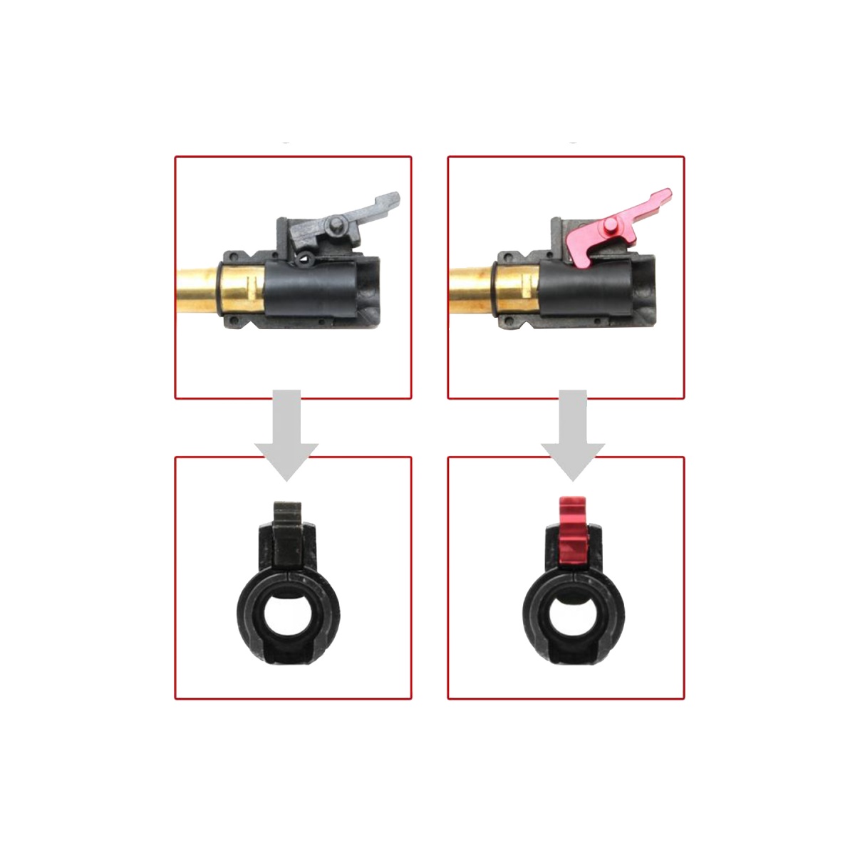 NINE BALL 東京マルイ M4A1 HOPUPレバー ライラクス NINE BALL ホップダイヤルアジャスター＜HOP調整用